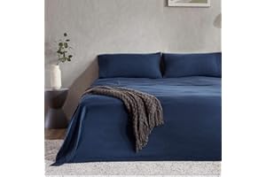 SLEEP ZONE Full Size Duvet Cover Cooling NANOTEX Tech with Zipper Closure & 8 Corner Ties - Super Soft & Breathable All Season Comforter Cover Set 2 Pieces (Navy Blue, Full)