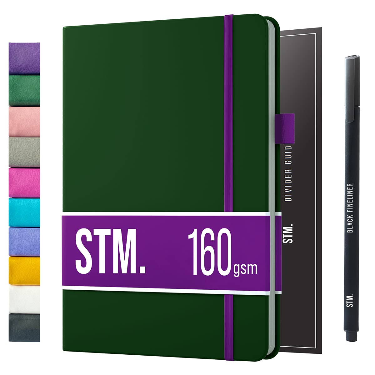 Bullet Dotted Journal Dot Grid Notebook | A5 Daily Journaling Notebooks for Personal Writing, Work, Women | 160gsm Thick Paper, Hard cover, Lay Flat Binding | 5x7 Journals Cuaderno Libretas de apuntes