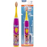 Brush Buddies Blippi Electric Toothbrush for Kids, Battery Powered Sonic Toothbrush, Soft Bristles, Children&rsquo;s Toothbrush for Boys &amp; Girls, Toddler Oral Care, Blippi Character Design (Purple)