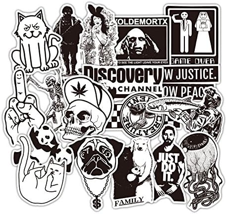 Waterproof stickers Laptop Stickers , Car Bumper Stickers,Motorcycle Bicycle Luggage Decal Graffiti Patches Skateboard Stickers, Supercool Stickers for Adults [25-500 PCS] (53PCS)