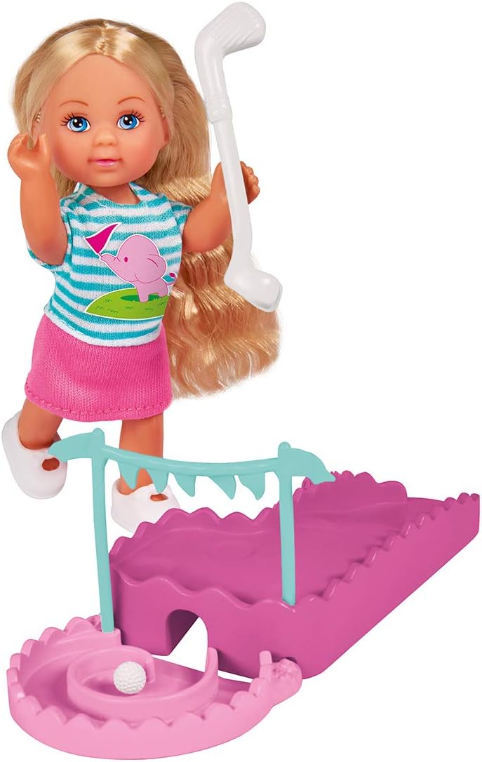 Simba Love Mini Golf Doll in a Cute Summer Outfit with Mini Golf Course, Bats and Balls, Multicolored - Image 4