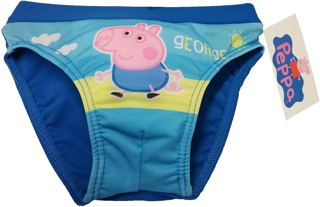 Peppa Pig Boys Swimming Shorts, George Pig Trunks, Boys Swimwear (2,3,4,5,6 Years)