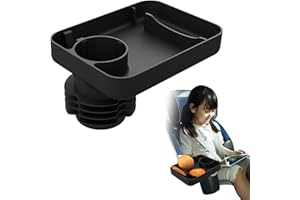 ZZFENGKR Travel Tray for Kids Car Seat with Cup Holder for Toddler, Kids Portable CarSeat Food Snack Tray for Road Trip