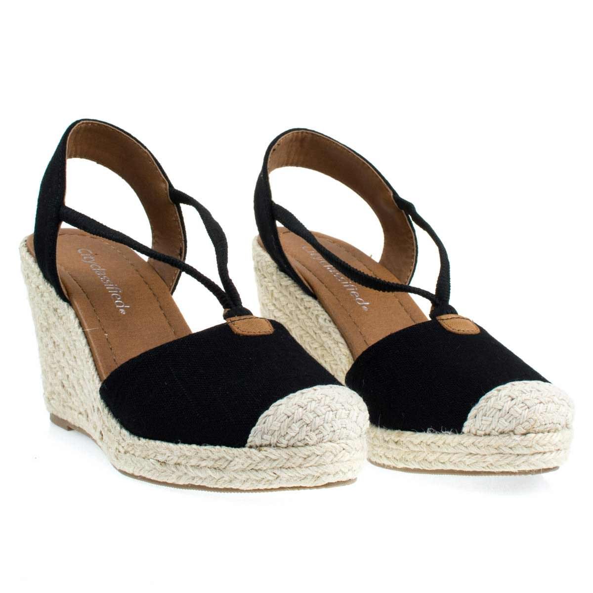 City Classified Women's Cap Toe Espadrille Wedge Sandal - Image 4