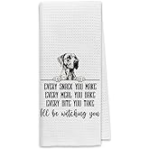 Dibor Great Dane Dog Kitchen Towels, Great Dane Gifts Dog Dish Towels Dishcloth, Funny Dogs Every Meal You Make Cloth Hand Towels Tea Towels for Bathroom Kitchen, Gifts for Dogs Lovers, 16x24 Inches