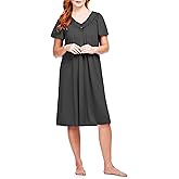Shadowline Women's Nightgown Short Nylon Twilight Gown Sleepwear Dress