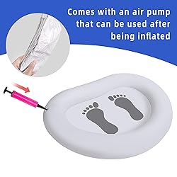 2 Pack Inflatable Pool Foot Bath Basin-Folding Pool
