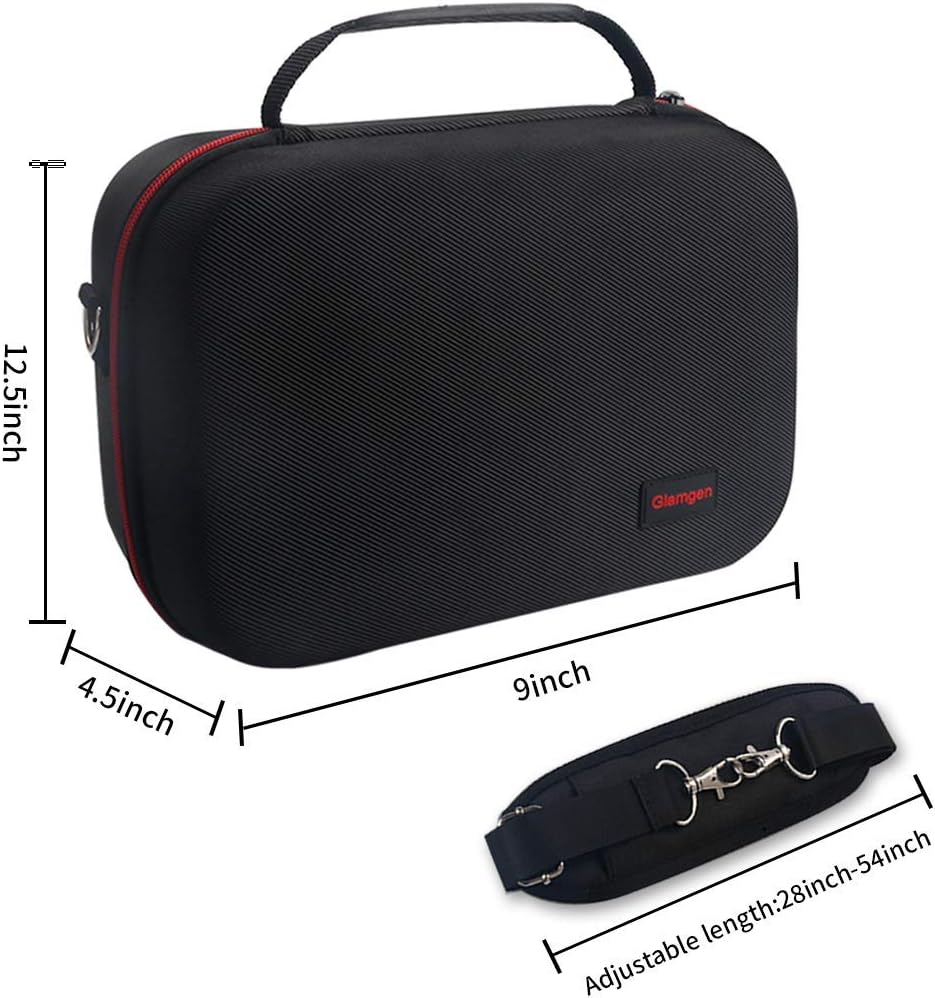 Large Carrying Storage Case for Nintendo Switch,Protective Travel Hard Shell Messenger Bag for Switch Console, Pro Controller, Accessories Switch Dock, AC Adapter with 16 Game Cards and Shoulder Strap: Electronics