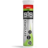 Science in Sport SIS Electrolyte Tablets, Carbonated Electrolyte Drink Tablets, On-The-Go Low Sugar Electrolytes, Hydrating Effervescent Tablets for Running, Cycling, Berry - 20 Tablets - 1 Pack