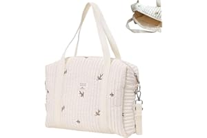 Diaper Bag Tote 13x10 Inch Olive Pattern Cotton Cloth Diaper Tote Bag for Mom & Dad to Store Milk Bottle, Milk Powder