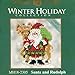 Santa and Rudolph Beaded Counted Cross Stitch Ornament Kit Mill Hill 2012 Winter Holiday MH18-2305