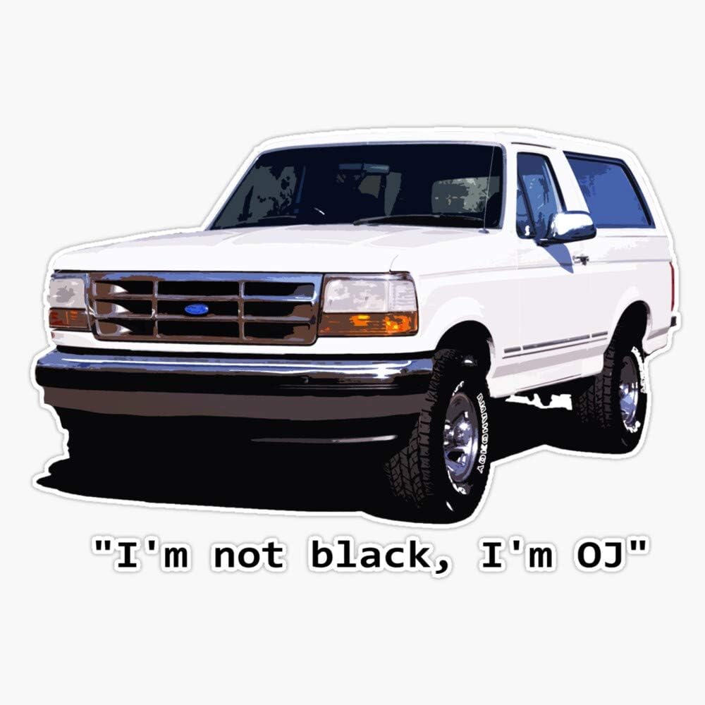 Amazon Com Oj Simpson Bronco Decal Vinyl Bumper Sticker 5 Automotive Amazon Com Oj Simpson Bronco Decal Vinyl Bumper Sticker 5 Automotive