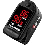 Dagamma Finger Pulse Oximeter DP100 in Black - the Authentic Pulse Oximeter for sports and aviation use