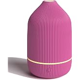 Essential Oil Diffuser, 100ml Aromatherapy Diffuser, Mini Ultrasonic Diffuser for Essential Oil, Home, Office, Cool Mist Humidifier with 7 Led Light, Auto Shut-Off, Pink