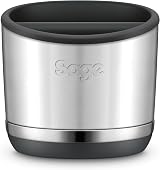 Sage The Knock Box 10 Brushed Stainless Steel Coffee Grounds Dispenser view 1