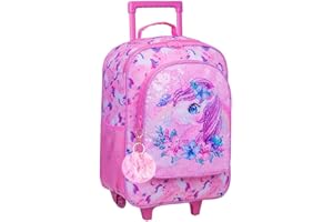 KLFVB Kids Luggage for Boys Girls, Cute Rolling Wheels Suitcase for Toddler, Children Travel Carry on Suitcase