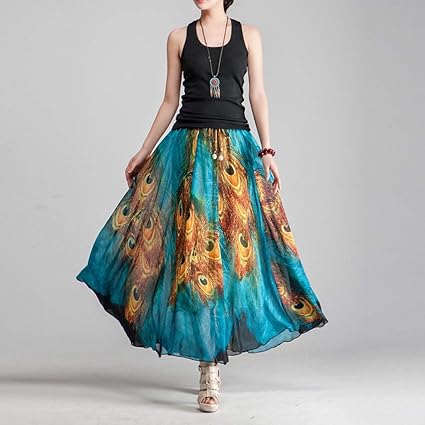 peacock skirt amazon