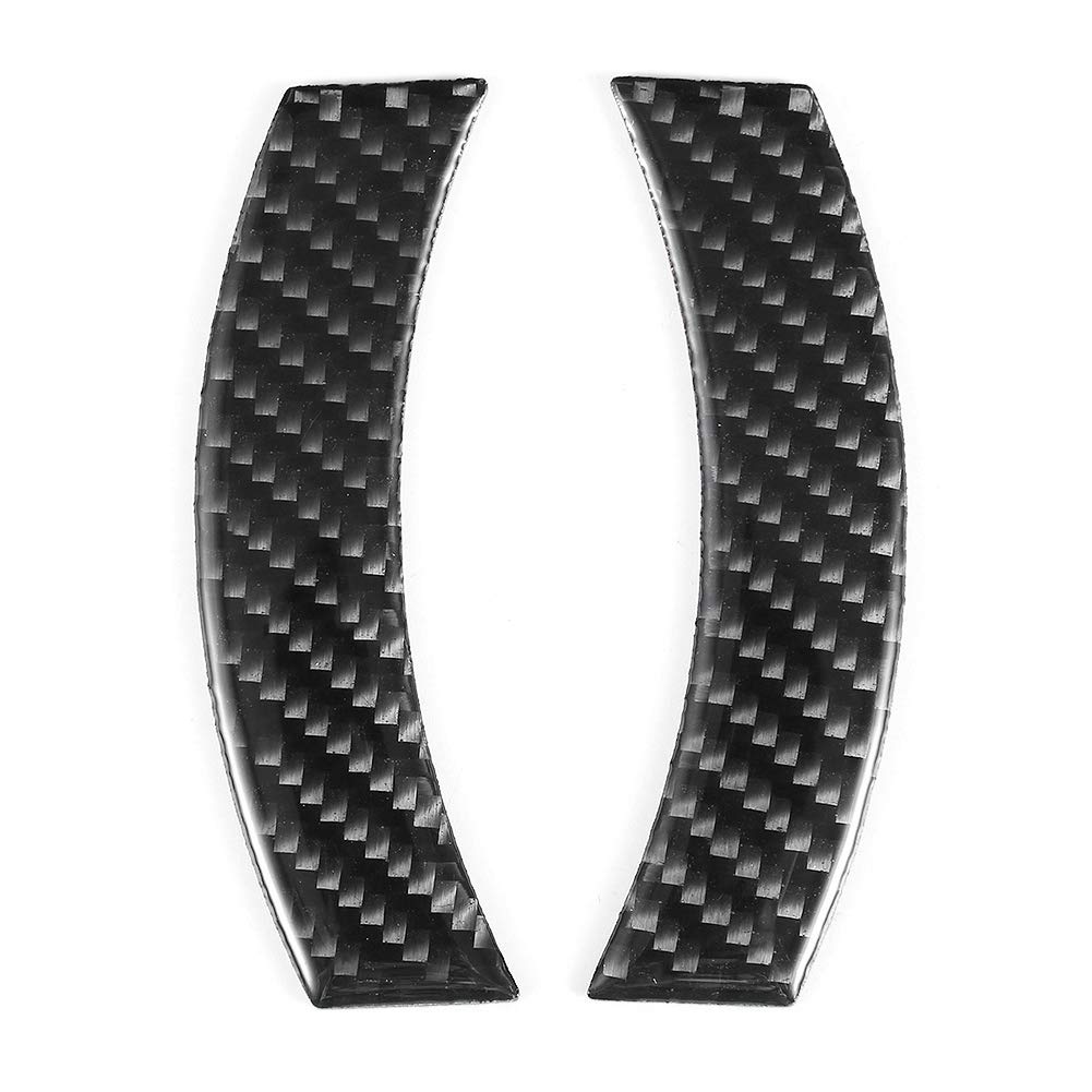 Navigation Cover Trim, Navigation Frame Cover Fydun 2pcs Console Navigation Frame Trim Carbon Fiber Sticker for Mini F54 F55 F56 F60