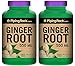 Piping Rock Ginger Root 550 mg 2 Bottles x 180 Quick Release Capsules Herbal Supplement