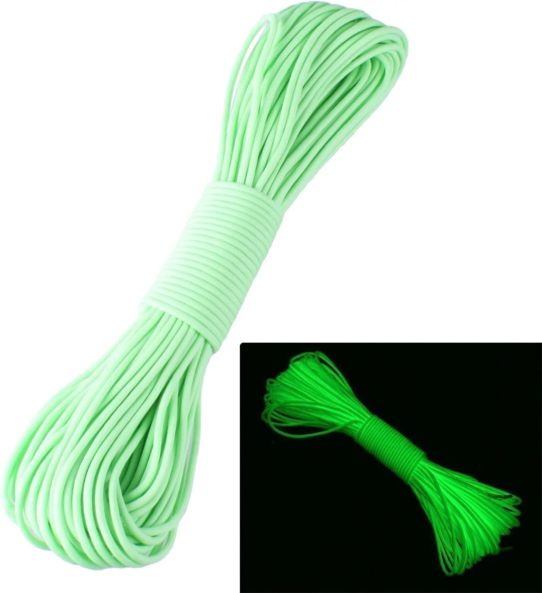 ZJchao TM 9 Strand 550 Luminous Glow in the Dark Paracord Parachute Cord …