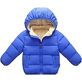 LAVIQK Baby Boys Girls Toddlers Winter Coats Puffer Jacket Hooded Down Snow Jacket Coat Outerwear
