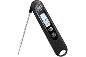 DOQAUS Meat Thermometers, 3S Instant Read Thermometer Digital Cooking Food Candy Thermometer with Backlight LCD and Magnet fo