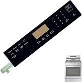 DG96-00850B Range Membrane Switch Touchpad Control Panel | Compatible with Samsung Gas Ranges Ovens,Fit Models NX60A6511SS/AA-01,NX60A6511SS/AA-00,NX60A6511SG/AA-00,NX60A6511SB/AA-00