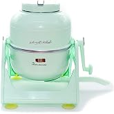WonderWash Portable Washing Machine for Apartment &amp; Tiny Spaces - Manual Hand Clothes Washer with Retro Design - Clean Laundry Anywhere with Our Countertop, Non-Electric, Small Washer - Mint Green