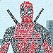 Deadpool word art print - 11x17