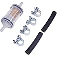 ZTUOAUMA Diesel Fuel Filter Kit with Clamps and Hoses with 297 Micron Bronze Element Compatible with Webasto Eberspacher Parking Heater Fuel System