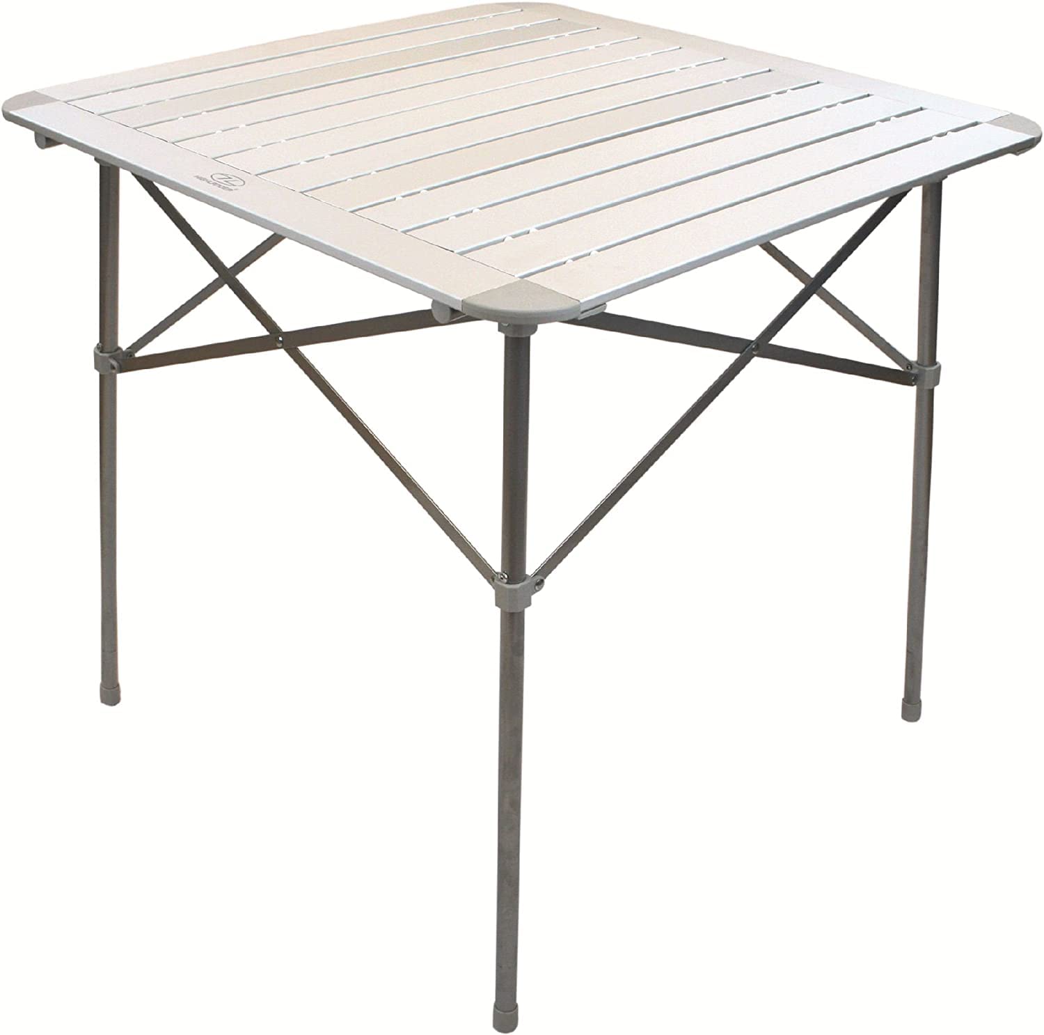 Highlander Aluminium Slat Small Folding Table - Aluminium Matte Finish