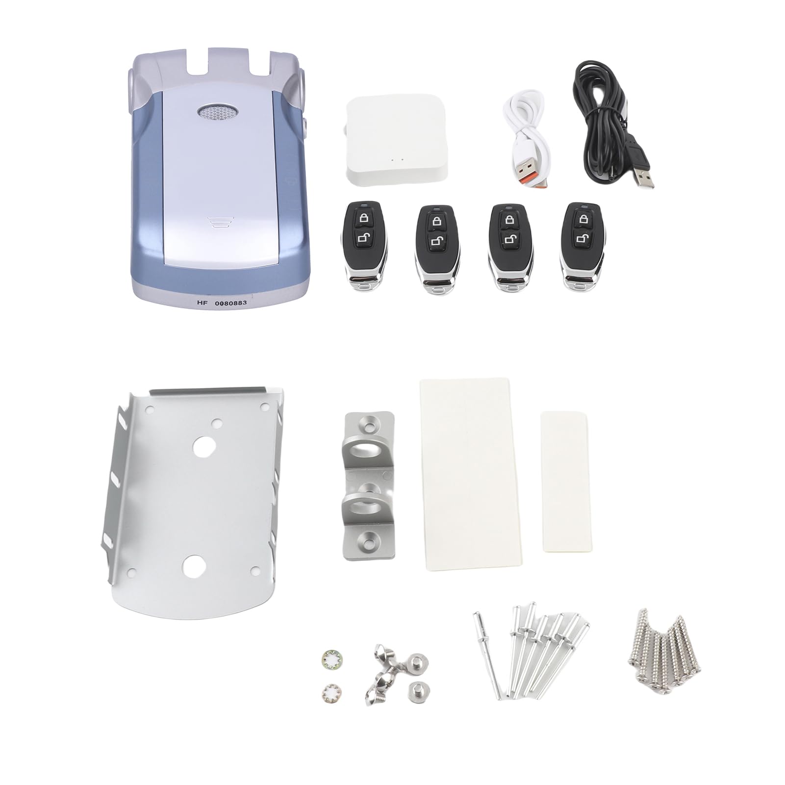 WAFU 010 Smart Remote Control Door Lock with Touch Button, Wireless WiFi Anti-Theft Invisible Lock, Keyless Electronic Door Lock for Tuya, Intelligent Deadbolt for Home/Hotel Security