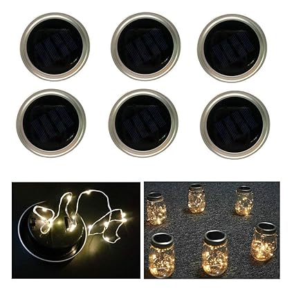 Amazon Com Solar Lights Garden Decor Mason Jar Lids Insert String