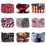 Headwear, Godspeed Headwrap 9-Pack Headband & Bandanna 16-in-1 Multifunctional Telescopic Seamless Scarf Facemask For Outdoor Leisure Activities