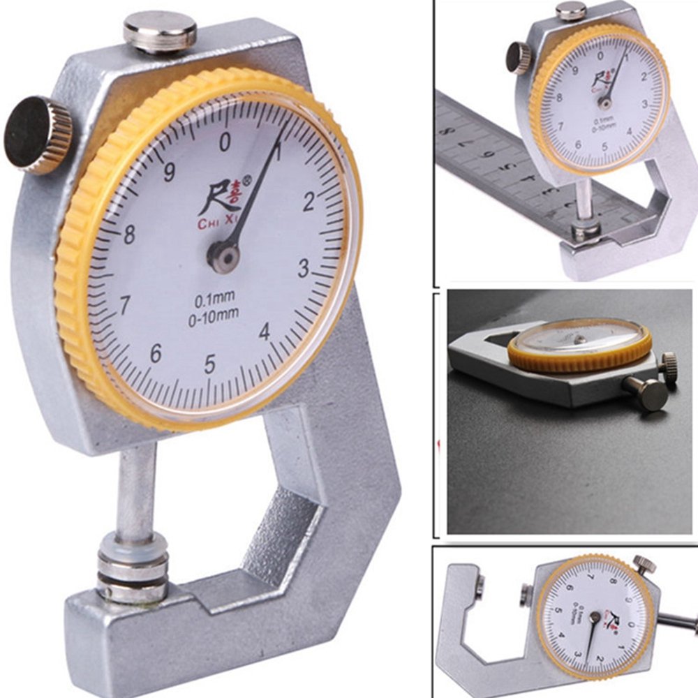 010mm Leather Thickness Metal Gauge Tester Measure Leathercraft Tools