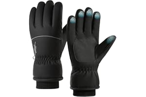 Winter Gloves Women Men Touch Screen Waterproof Warm Thermal Gloves for Cold Weather Snow Running, Driving, Cycling, Biking, 