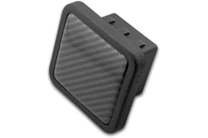 EVERHITCH Trailer Hitch Cover Plug Insert (Fits 2" Receivers, Carbon Fiber)