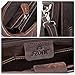 S-ZONE Vintage Leather Briefcase 15.6 Inch Laptop Messenger Shoulder Satchel Bag