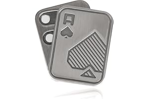 Metal Poker Fidget Slider Age 14+ for Adults Portable Stress Relief Toy Magnetic Haptic Auditory Blocks Anxiety Reliever EDC 