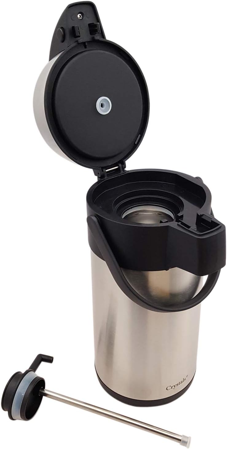 Safety Lock Carry Handle For Drink 3l Air Pot Flask 3l 5l Pump Action Air Pot Flask With Vacuum Insulated Tea Coffee By Crystals Drink Flasks