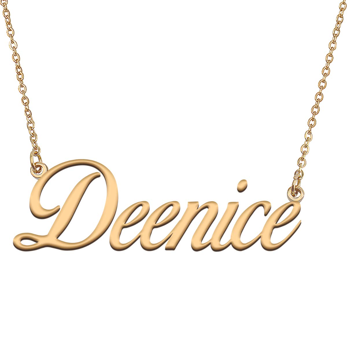 HUAN XUN Customized Custom Simple Any Name Necklace