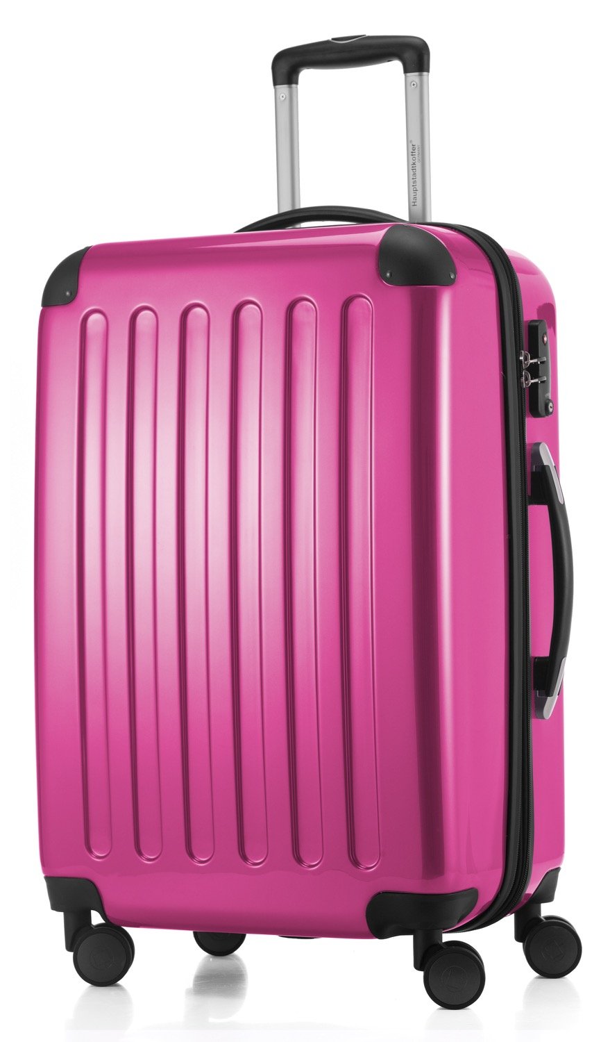 Hauptstadtkoffer - Alex - Hardshell Suitcase, Medium Size Luggage, 4 Double Wheels, TSA, 65 cm, 74 liters, Magenta