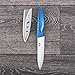 Vos Ceramic Kitchen Utility Paring Knife - 5” Inch Chef Zirconia Blade with Sheath - Blue