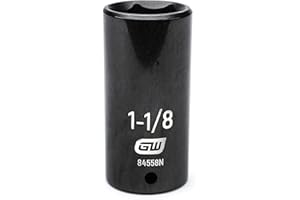 GEARWRENCH 1/2" Drive 6 Pt. Deep Impact Socket, 1-1/8" - 84558N