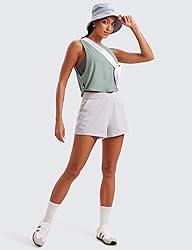 CRZ YOGA Pima Cotton Cropped Tank Tops for Women