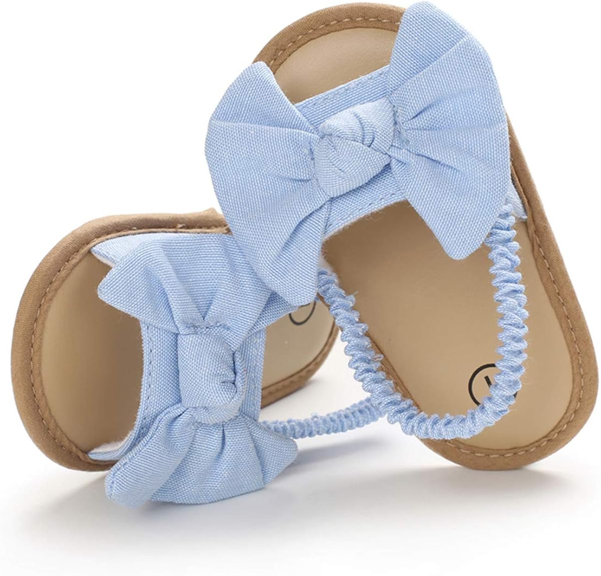  | ENERCAKE Infant Baby Girls Summer Sandals Soft Sole Bowknots Flats Toddler First Walkers Crib Shoes | Sandals