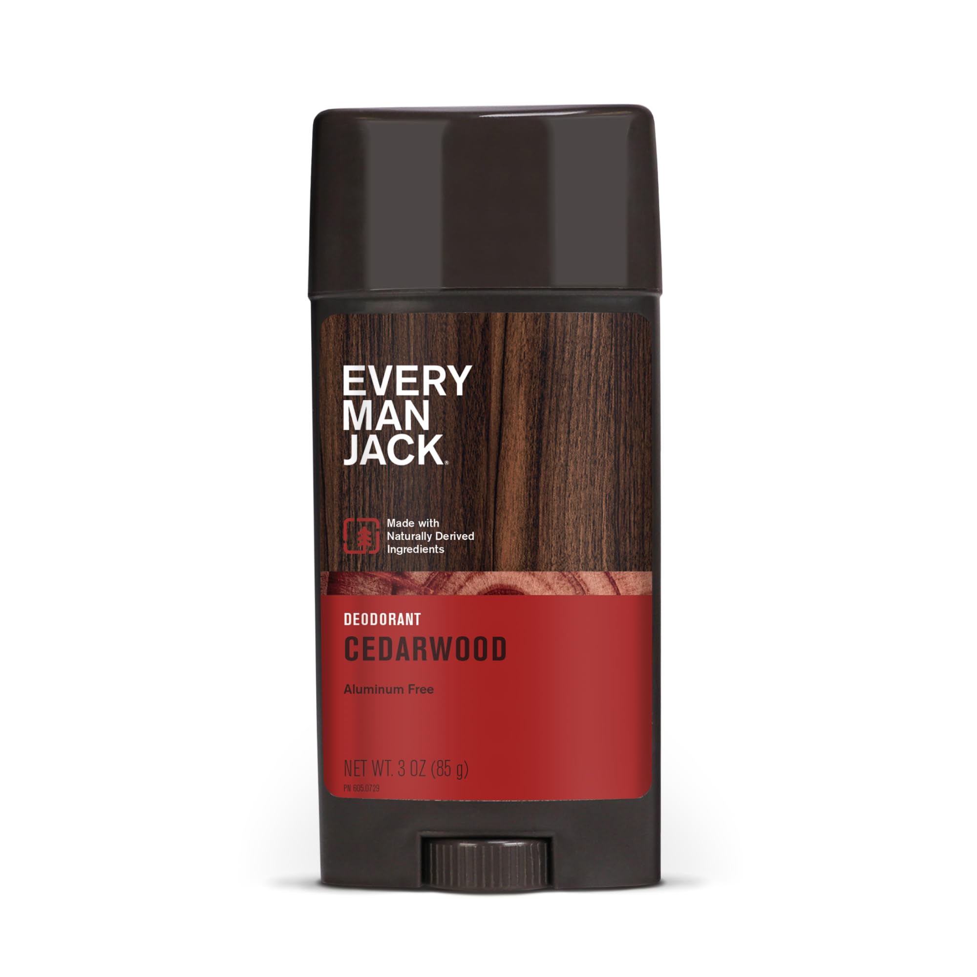 Every Man Jack 91299 Deodorant, Cedarwood, 3 Ounce