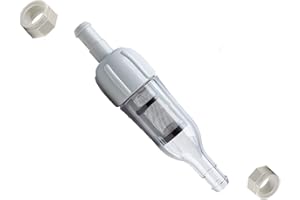 MAKHOON Pool Cleaner Assembly 48-080 with 2 Feed Hose Nuts D15 Replacement Compatible with Polaris Zodiac 48-080 in-Line Filter and Replace Universal Wall Fitting (UWF) Filter Screen 6-504-00 (1)