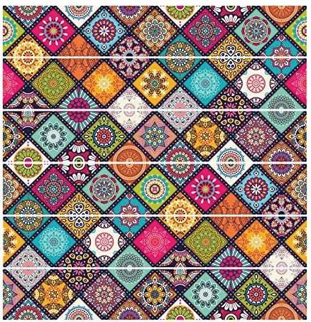 Shybuy 3D Creative Boho/Undersea World Stair Sticker Self Adhesive Tiles Decal 3D Mural Art Home Staircase Decoration (A, 18CM 100CM)