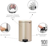Brabantia NewIcon 20L Pedal Bin Metallic Gold Soft Closure Removable Inner view 2